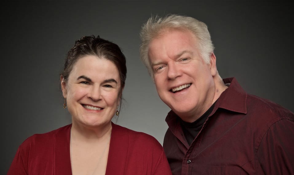 A photo of Sharon Maroney and Dan Murphy, founders of Broadway Rose Theatre Company.