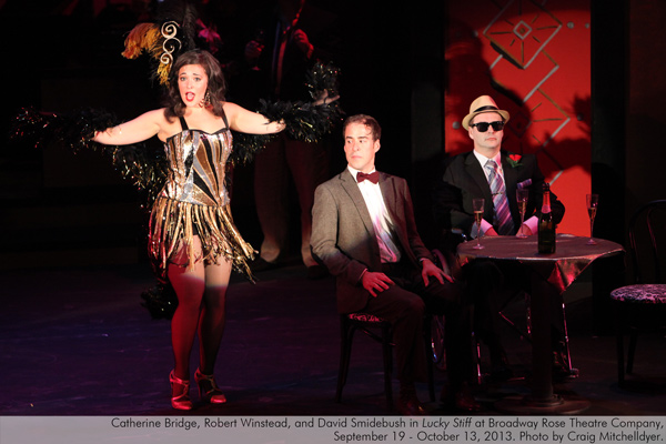 “Lucky Stiff” Opens at Broadway Rose | catherine bridge