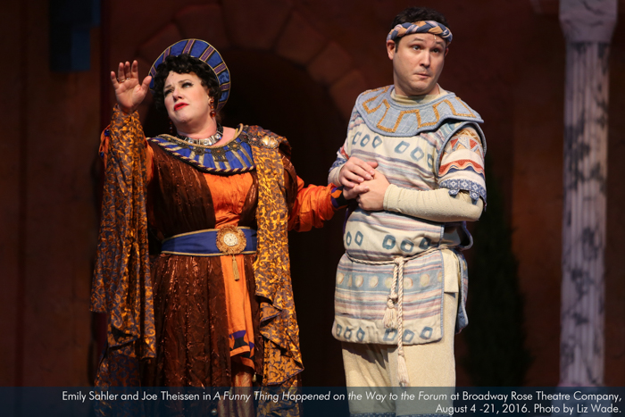 Emily Sahler and Joe Theissen in A Funny Thing... Forum