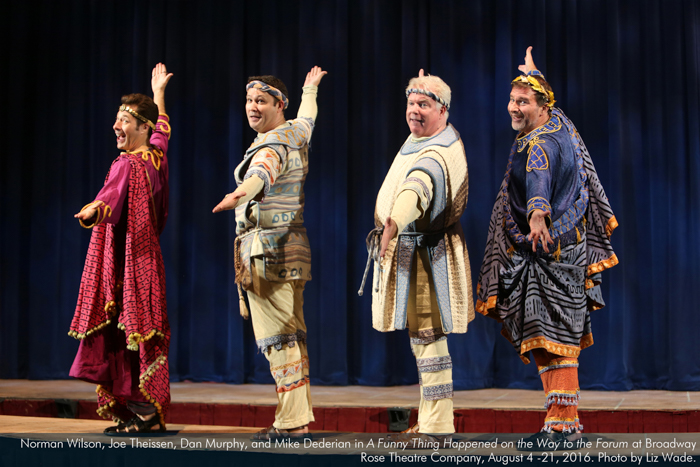 Norman Wilson, Joe Theissen, Dan Murphy and Mike Dederian in A Funny Thing... Forum