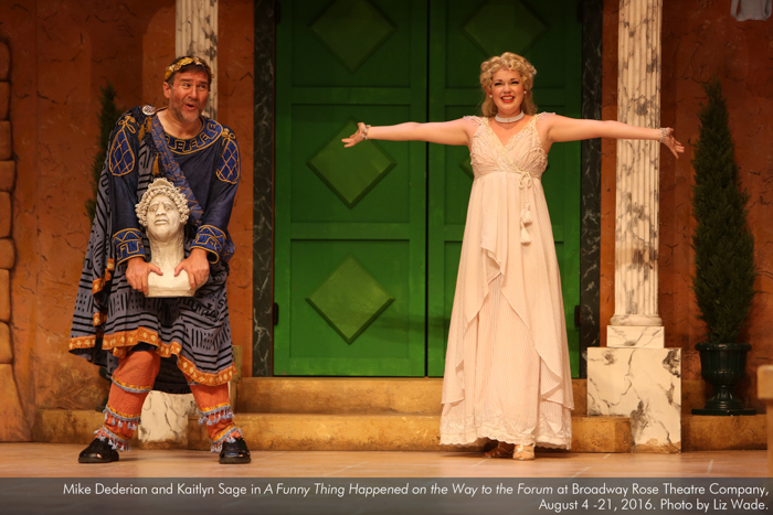Mike Dederian and Kaitlyn Sage in A Funny Thing... Forum