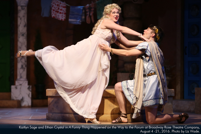 Kaitlyn Sage and Ethan Crystal in A Funny Thing...Forum