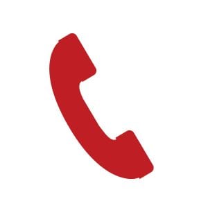 Simple art of a red telephone