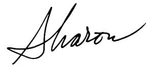 Sharon Maroney's signature