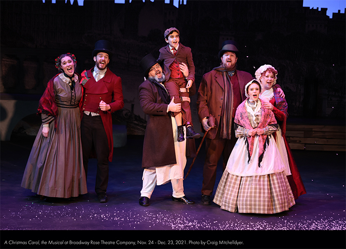 A Christmas Carol, musical Broadway Rose Theatre Company