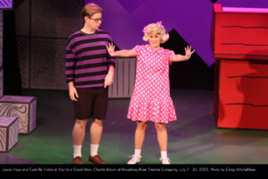 Jason Hays and Camille Trinka in "You're a Good Man, Charlie Brown". Photo by Craig Mitchelldyer.