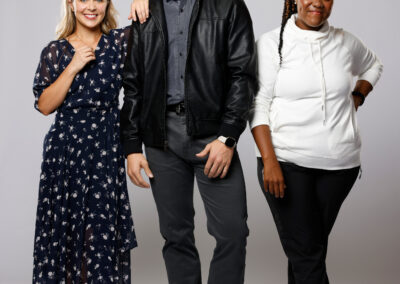 Publicity photo for The Evolution of Mann featuring Richie Stone as Henry Mann, Kortney Ballenger as Gwen, and Kailey Rhodes as Christine