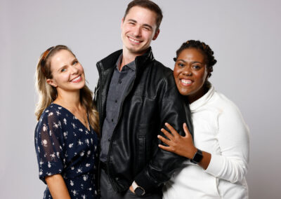 Publicity photo for The Evolution of Mann featuring Richie Stone as Henry Mann, Kortney Ballenger as Gwen, and Kailey Rhodes as Christine