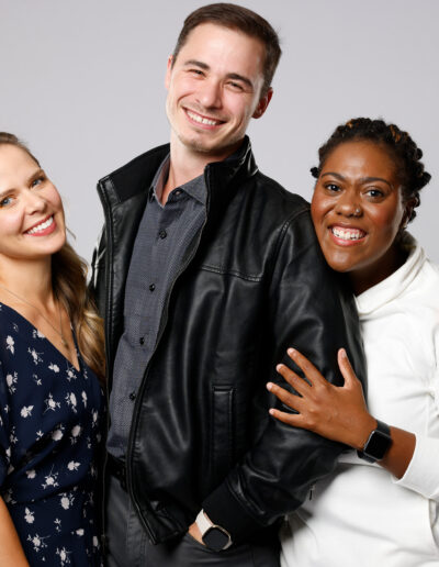 Publicity photo for The Evolution of Mann featuring Richie Stone as Henry Mann, Kortney Ballenger as Gwen, and Kailey Rhodes as Christine