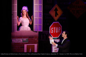 Production Photo - The Evolution of Mann. Kailey Rhodes and Richie Stone.
