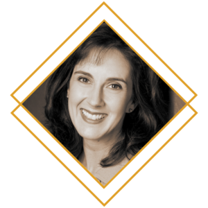 Headshot in gold - Debbie Hunter 1