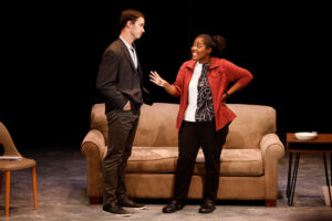 Production Photo - The Evolution of Mann. Richie Stone and Kortney Ballenger.
