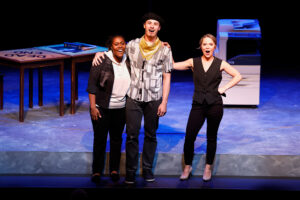 Production Photo - The Evolution of Mann. Kortney Ballenger, Richie Stone, and Kailey Rhodes.