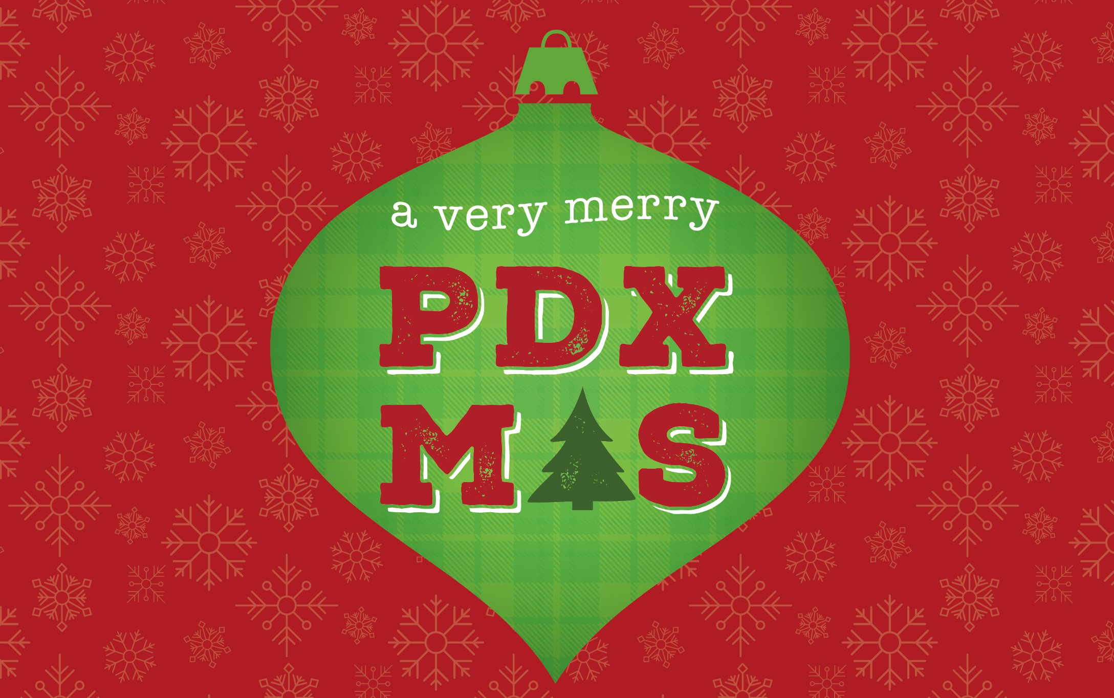 2022 - PDX-mas program logo Logo for A Very Merry PDX-mas