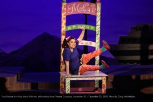 Tara Velarde in A Very Merry PDX-mas at Broadway Rose Theatre Company, November 23 - December 22, 2022. Photo by Craig Mitchelldyer.
