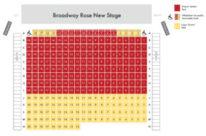 New Stage Auditorium seat map