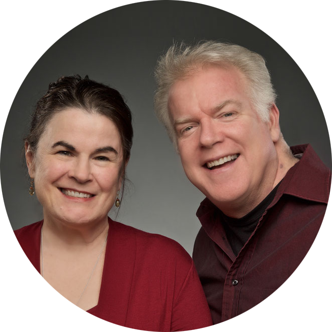Dan and Sharon - circle Photo of Sharon Maroney and Dan Murphy