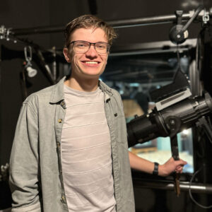 Photo of Nathan Thrasher, intern at Broadway Rose.