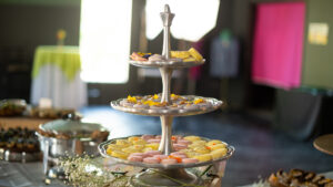What to find at the gala: fine hors d'oeuvres courtesy of Delilah's Catering.