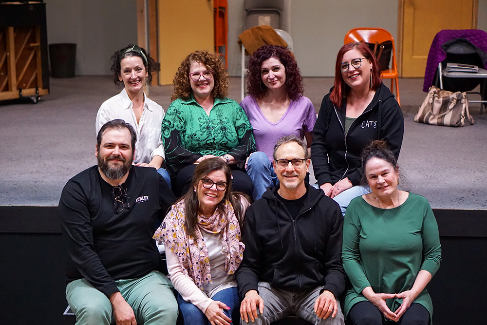 Sharon Maroney (bottom right) with cast and musical director