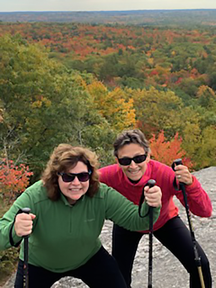 Lisa and Bev adventuring