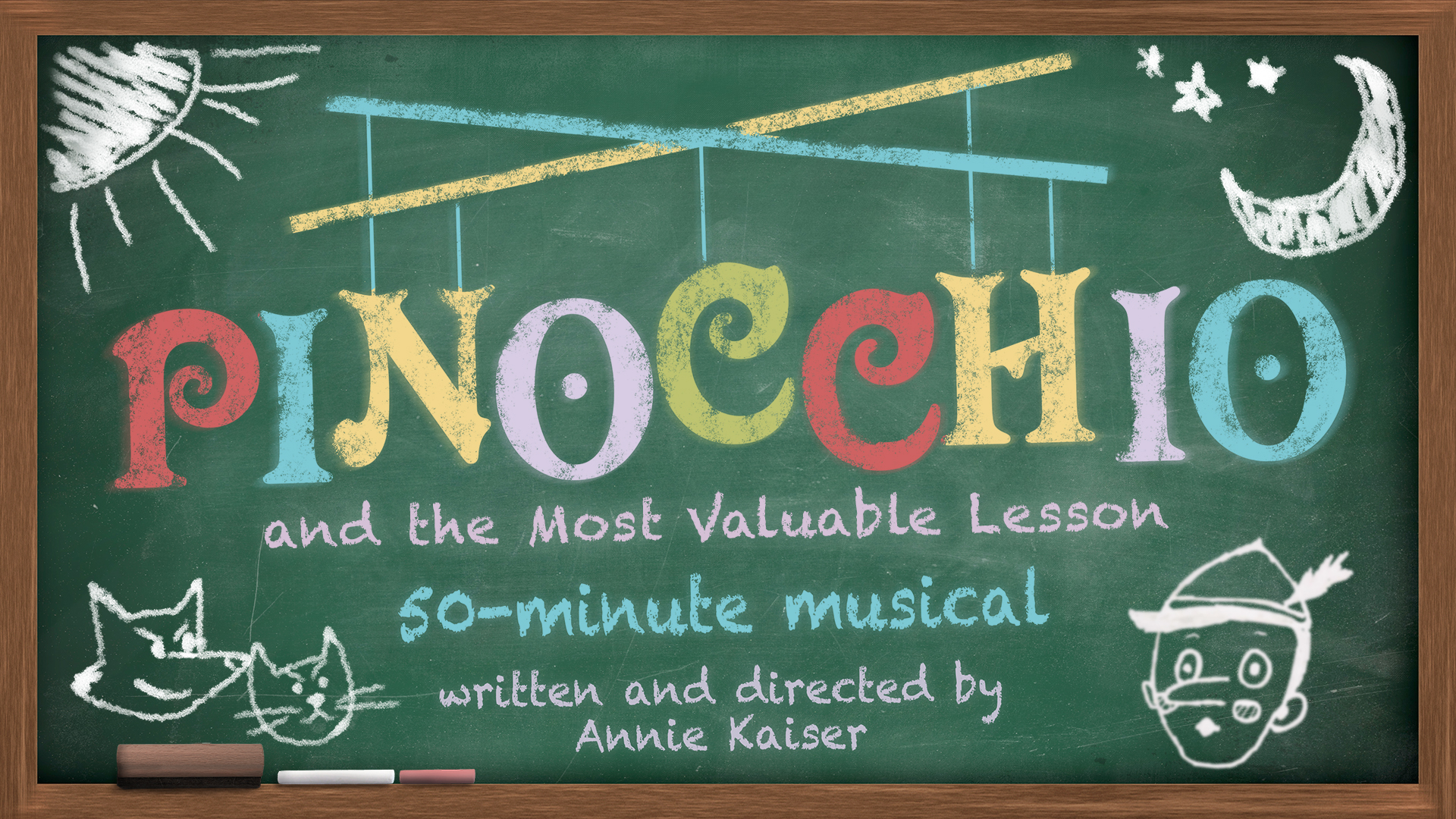 Logo - Pinocchio - 2023 2023 Kids' Drama Camp production of Pinocchio and the Most Valuable Lesson.