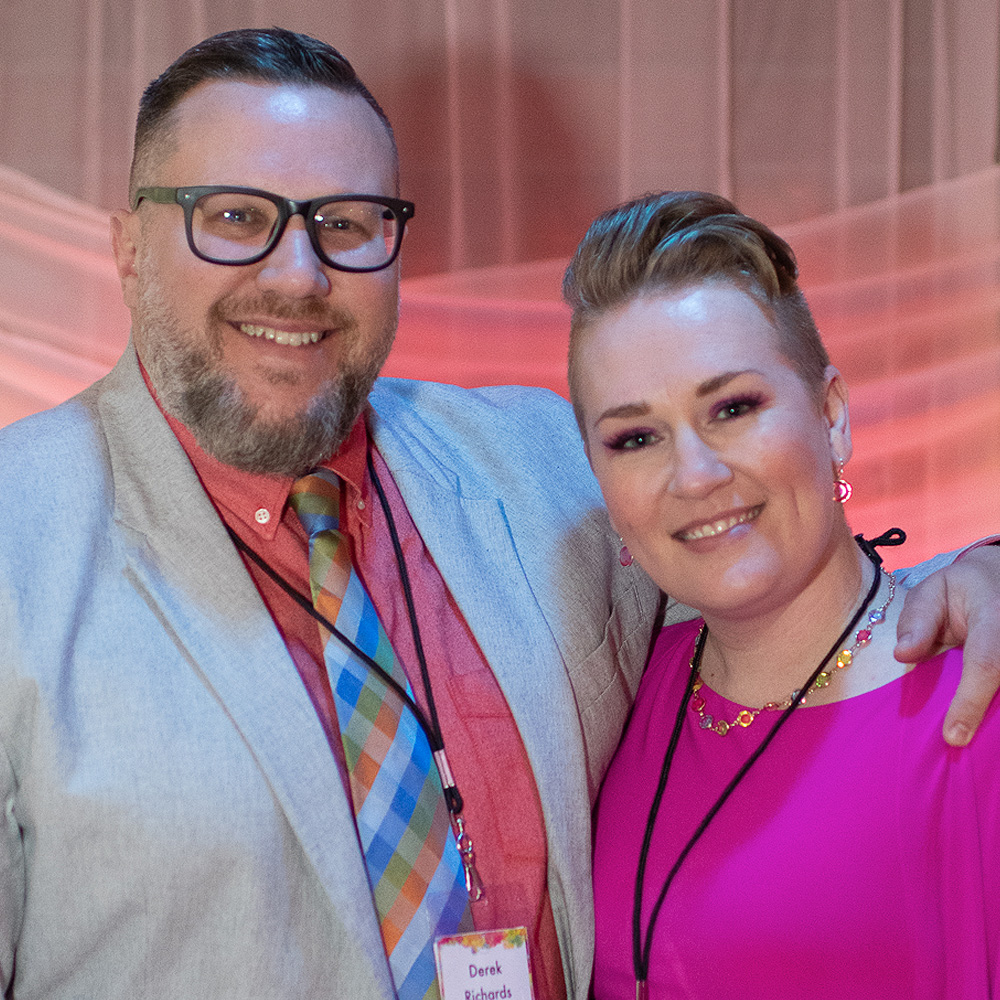 Photo of Holly Richards and her husband Derek at the 2022 Gala.