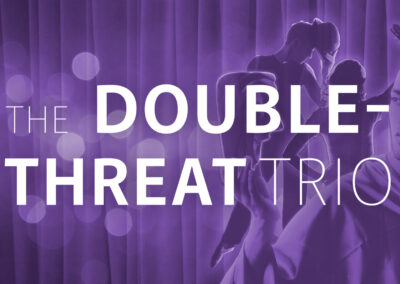 Logo for The Double-Threat Trio.