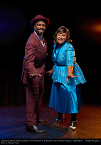 Charles Grant and Antonía Darlene in Ain’t Misbehavin’ at Broadway Rose Theatre Company, September 21 – October 15, 2023. Photo by Fletcher Wold.
