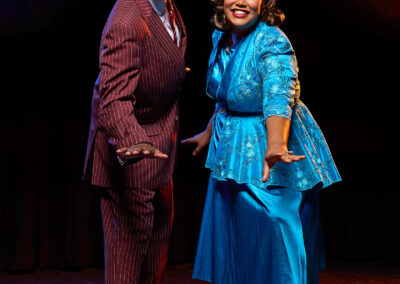 Charles Grant and Antonía Darlene in Ain’t Misbehavin’ at Broadway Rose Theatre Company, September 21 – October 15, 2023. Photo by Fletcher Wold.