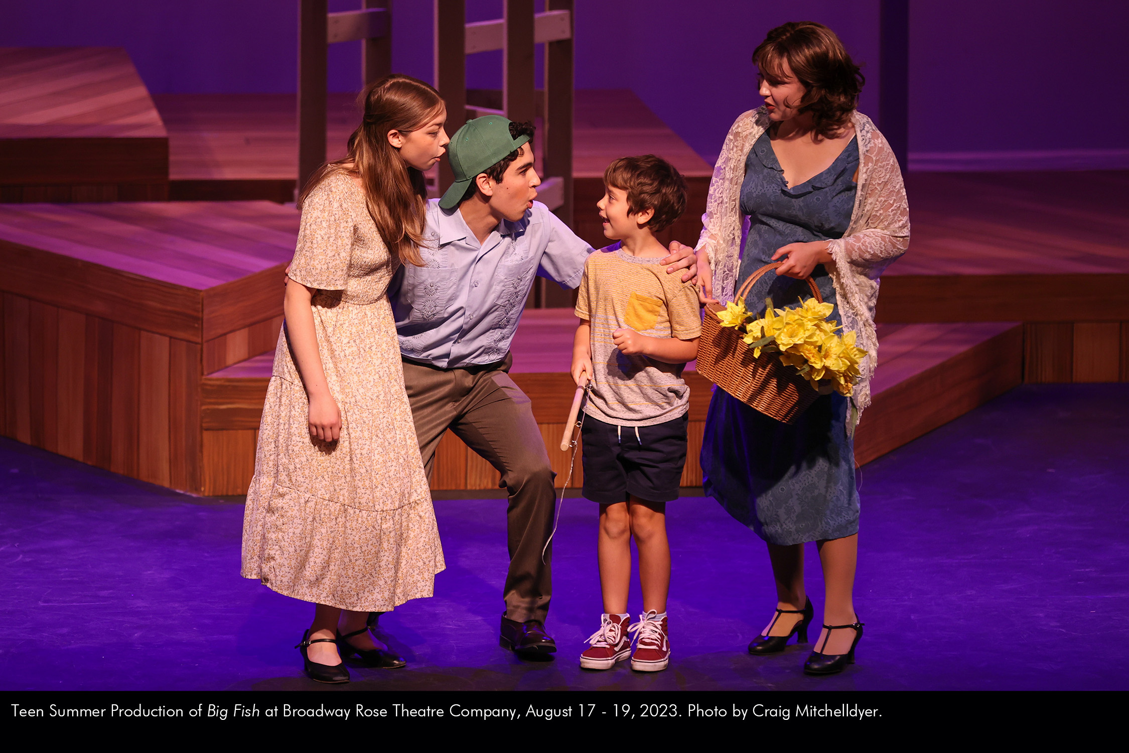 Teen Summer Production of Big Fish at Broadway Rose Theatre Company, August 17 - 19, 2023. Photo by Craig Mitchelldyer.
