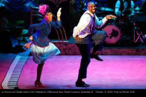 Jai Shane and Charles Grant in Ain't Misbehavin' at Broadway Rose Theatre Company, September 21 - October 15, 2023. Photo by Fletcher Wold.