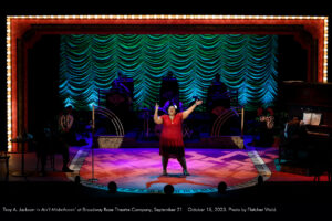 Troy A. Jackson in Ain't Misbehavin' at Broadway Rose Theatre Company, September 21 - October 15, 2023. Photo by Fletcher Wold.