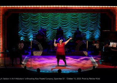 Troy A. Jackson in Ain't Misbehavin' at Broadway Rose Theatre Company, September 21 - October 15, 2023. Photo by Fletcher Wold.