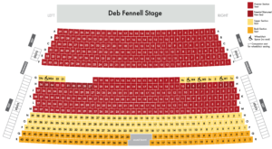 Deb Fennell Auditorium seat map