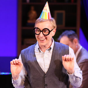 Photo of David Saffert from Broadway Rose's production of Murder for Two.