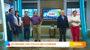 A screen grab from the cast and director's appearance on KGW8's Hello Rose City to promote the show.