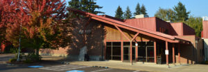 Photo of the Broadway Rose New Stage Theatre in the fall.