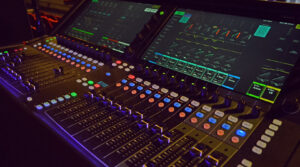 Photo of a sound board