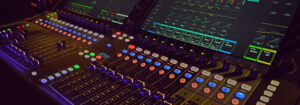 Photo of a sound board