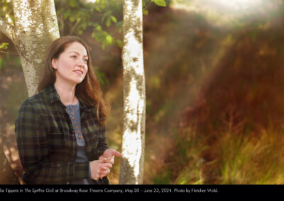 Malia Tippets in The Spitfire Grill at Broadway Rose Theatre Company, May 30 – June 23, 2024. Photo by Fletcher Wold.