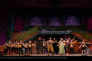 The cast of The Jungle Book at Broadway Rose Theatre Company, July 31 – August 3, 2024. Photo by Amanda Shama.