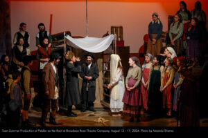 Teen Summer Production of Fiddler on the Roof at the Broadway Rose Theatre Company. August 15 to 17, 2024. Photo by Amanda Shama.