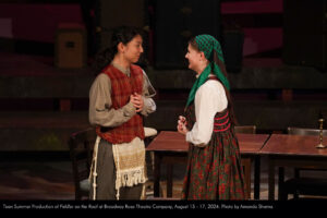 Teen Summer Production of Fiddler on the Roof at the Broadway Rose Theatre Company. August 15 to 17, 2024. Photo by Amanda Shama.