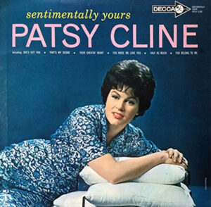 Cover of Patsy Cline's album Sentimentally Yours.