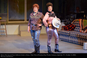 Sharon Maroney and Sara Catherine Holder in Always... Patsy Cline at Broadway Rose Theatre Company, September 19 - October 13, 2024. Photo by Jared McLean.