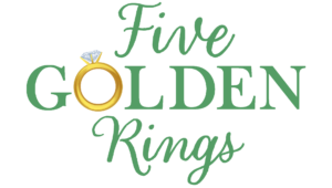 Logo for Five Golden Rings.