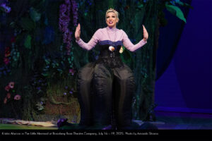 Kristin Alarcon in The Little Mermaid at Broadway Rose Theatre Company, July 16 - 19, 2025. Photo by Amanda Shama.