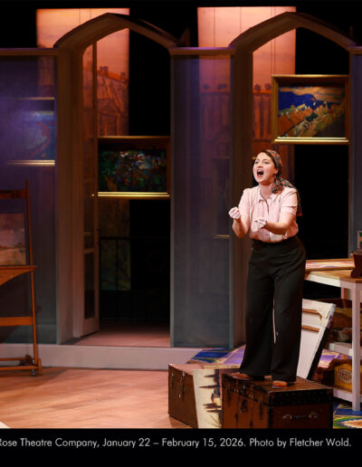 Malia Tippets in In Clay at Broadway Rose Theatre Company, January 22 - February 15, 2026. Photo by Fletcher Wold.
