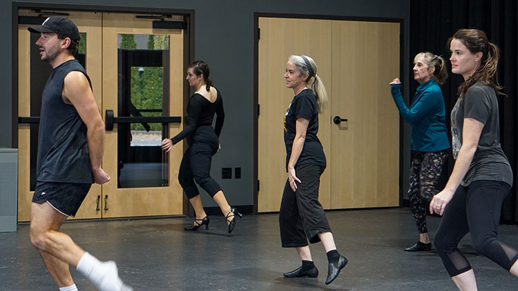 Jazz - Beginner A photo of students of all ages dancing in our Beginners Jazz class.